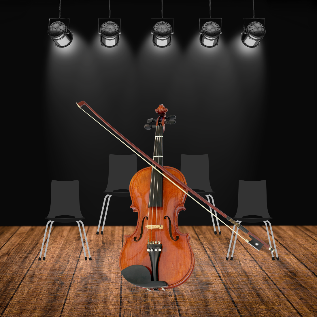 Violin Single String Quartet Trials on Soundbox Strings