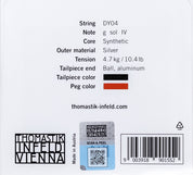 Thomastik Dynamo Violin G string back cover