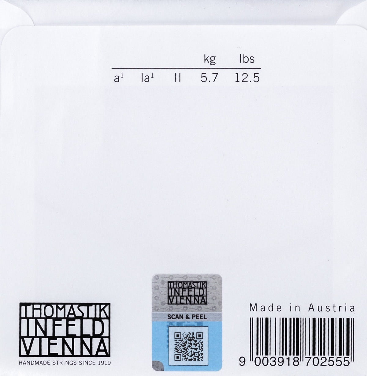 Thomastik Rondo Violin Set A string back
