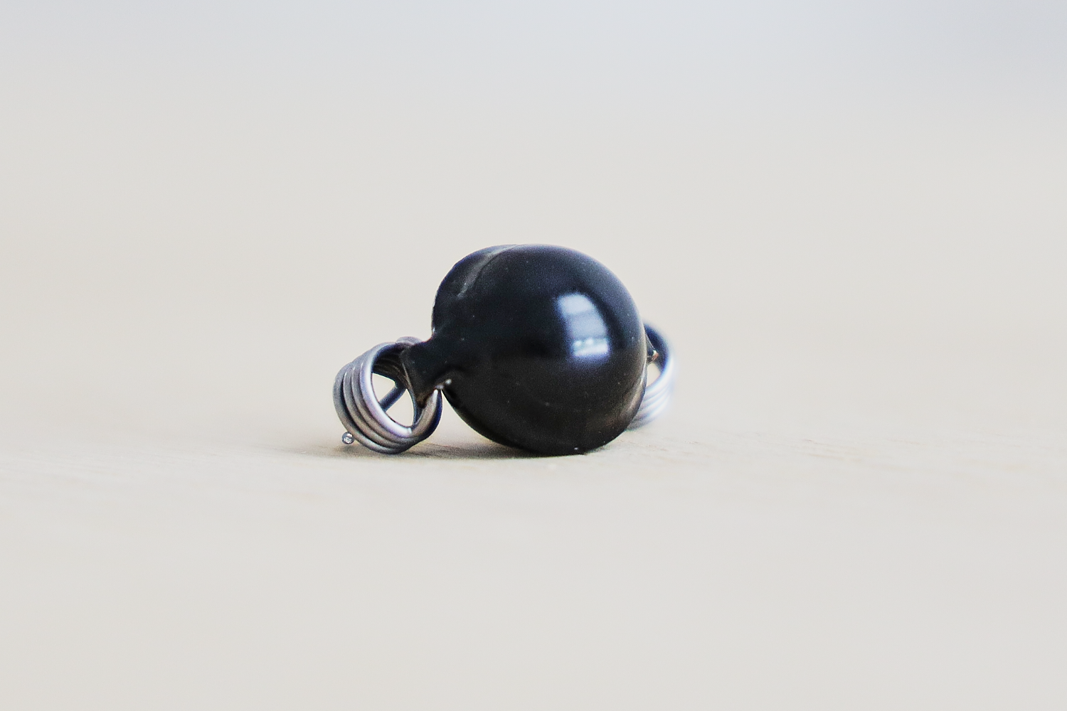 Metal ball wolf eliminator close up