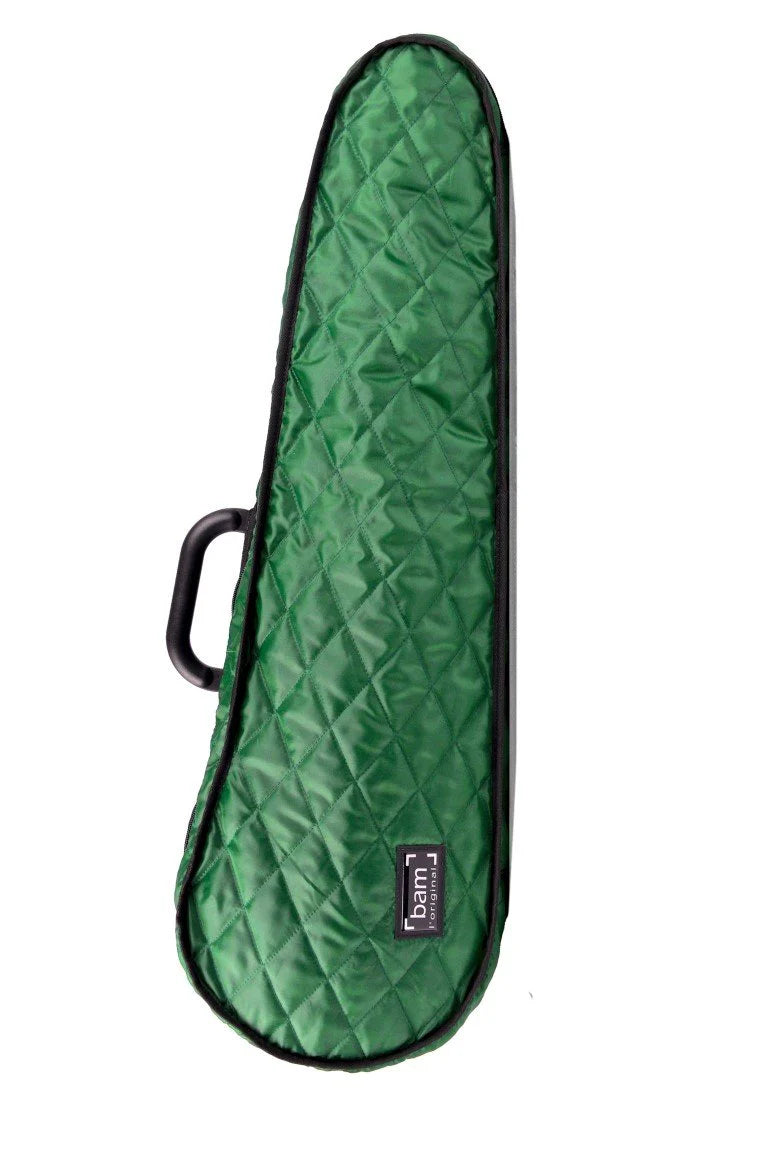 BAM case hoodie for Hightech Contoured Violin Case green
