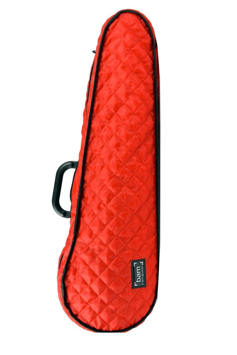BAM case hoodie for Hightech Contoured Violin Case red