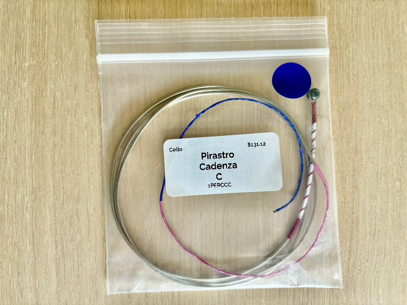 Pirastro Cadenza Cello C string, post-trial return