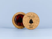 Melos Rosins, cello, dark cake