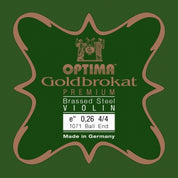 Optima Goldbrokat Premium Brassed Steel Violin Set