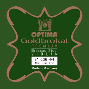 Optima Goldbrokat Premium Brassed Steel Violin Set