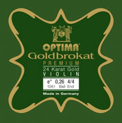 Optima Goldbrokat Gold Violin Set