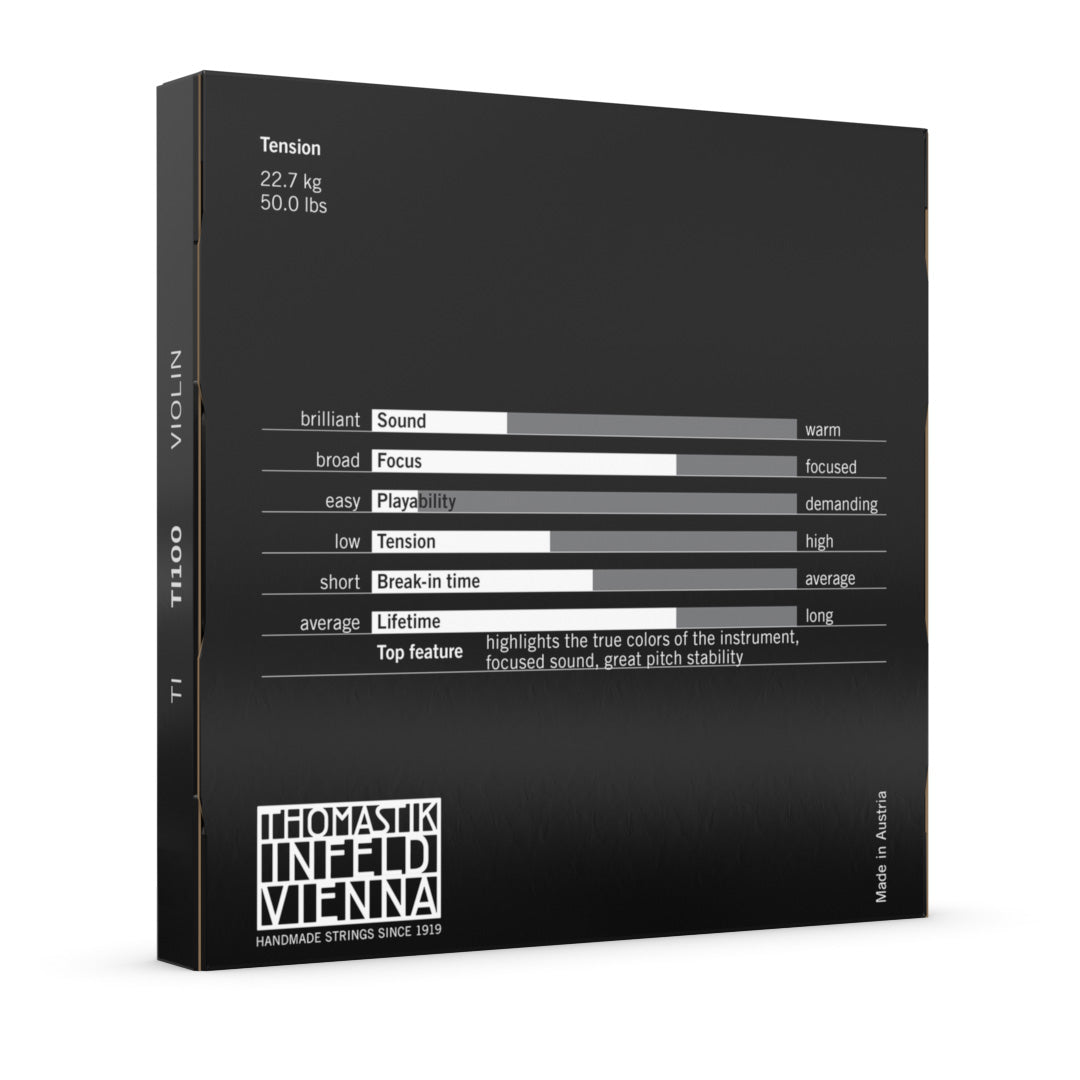 Thomastik Ti Violin Set back cover