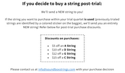 Post-trial quartet purchase discounts for viola on Soundbox Strings