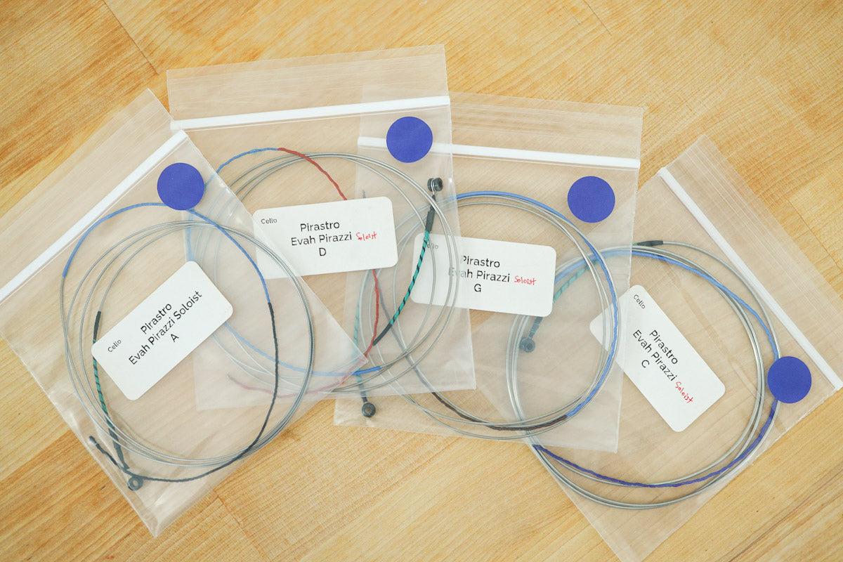 Evah Pirazzi Soloist Cello Set – Blue Dot