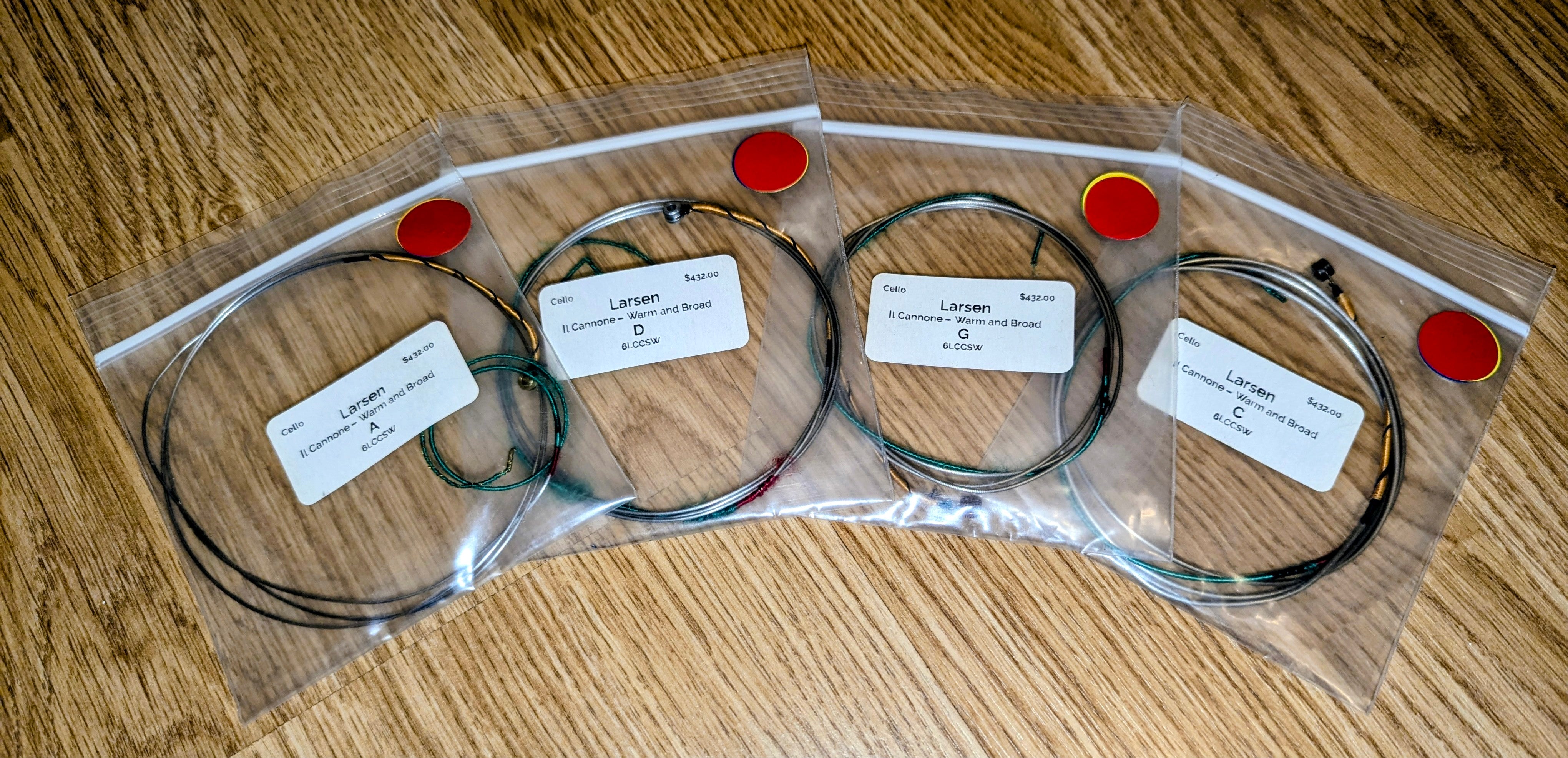 Larsen Il Cannone Warm and Broad set (cello post-trial return)